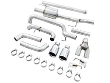 Load image into Gallery viewer, AWE 0FG 21+ Ford F150 Dual Split Rear Exhaust - 5in Chrome Silver Tips - Additional View 9