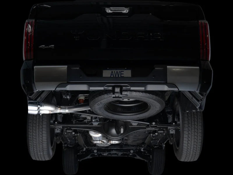 AWE 0FG Exhaust for 3rd Gen Toyota Tundra - Dual Chrome Silver Tips - Additional View 7