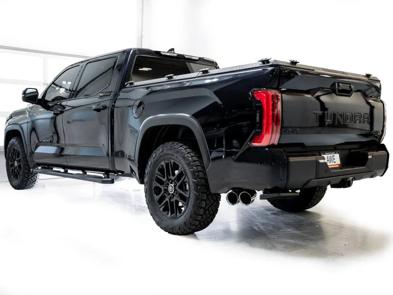 AWE 0FG Exhaust for 3rd Gen Toyota Tundra - Dual Chrome Silver Tips - Additional View 10