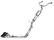 Load image into Gallery viewer, AWE 0FG Exhaust for 3rd Gen Toyota Tundra - Dual Diamond Black Tips - Main Product View