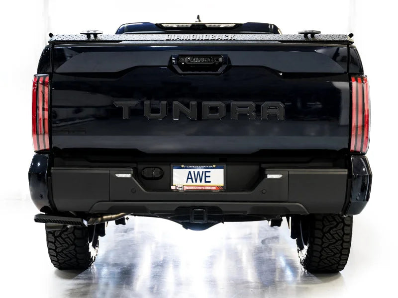 AWE 0FG Exhaust for 3rd Gen Toyota Tundra - Dual Diamond Black Tips - Additional View 8