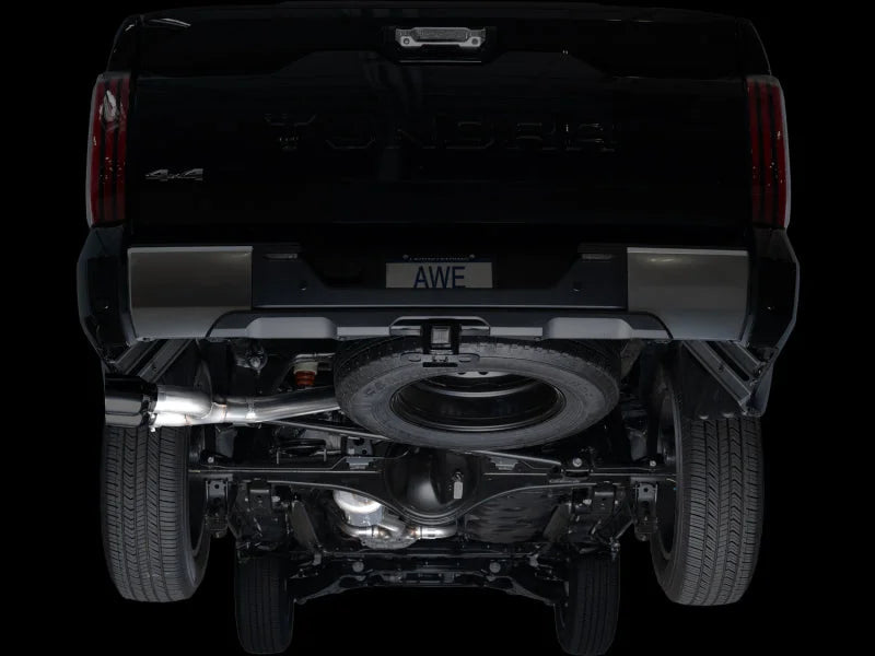 AWE 0FG Exhaust for 3rd Gen Toyota Tundra - Dual Diamond Black Tips - Additional View 9