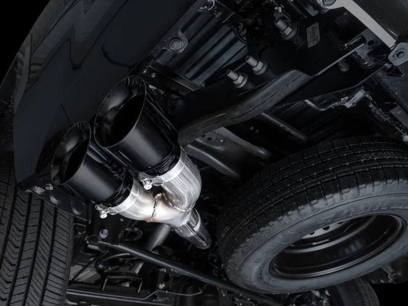 AWE 0FG Exhaust for 3rd Gen Toyota Tundra - Dual Diamond Black Tips - Additional View 10