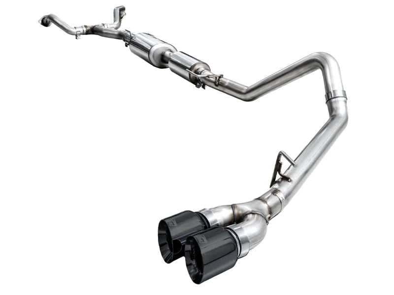 AWE 0FG Exhaust for 3rd Gen Toyota Tundra - Dual Diamond Black Tips - Additional View 15