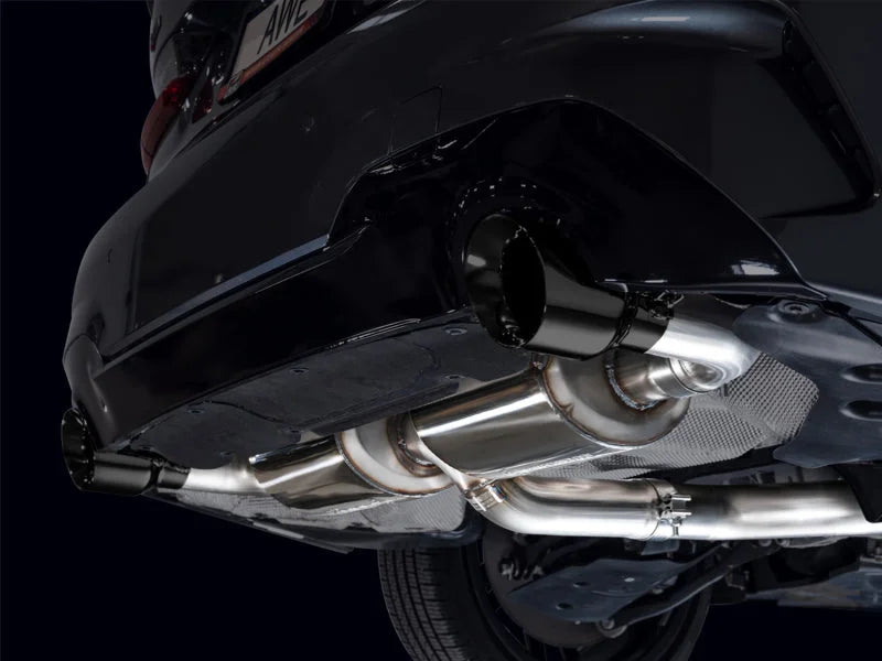 AWE 19-23 BMW 330i / 21-23 BMW 430i Base G2X Touring (Excl.Conv) Axle Back Exhaust - Diamond Black - Additional View 8