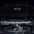 Load image into Gallery viewer, AWE 19-23 BMW 330i / 21-23 BMW 430i Base G2X Track Edition Axle Back Exhaust - Chrome Silver - Installation View