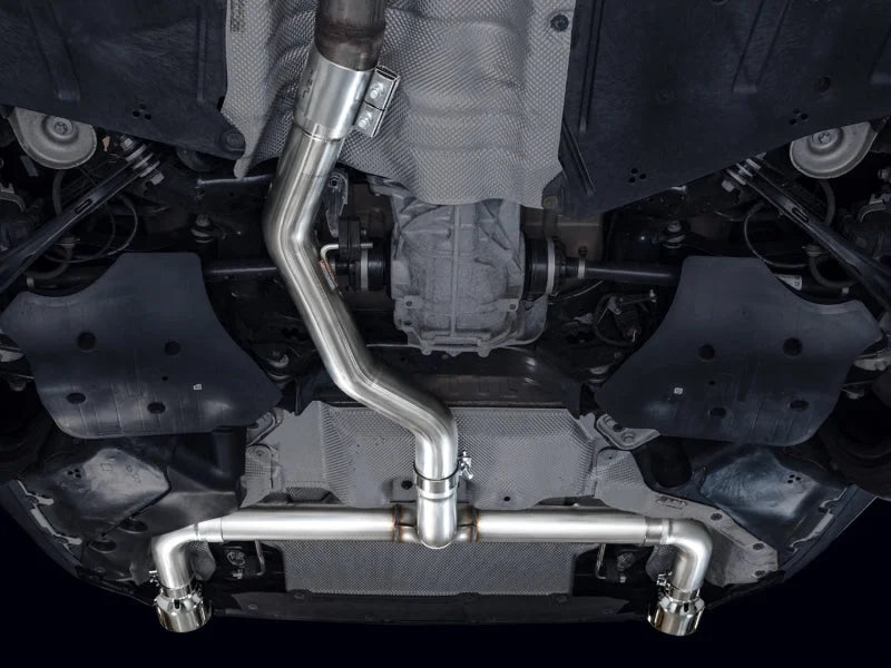 AWE 19-23 BMW 330i / 21-23 BMW 430i Base G2X Track Edition Axle Back Exhaust - Chrome Silver - Additional View 5