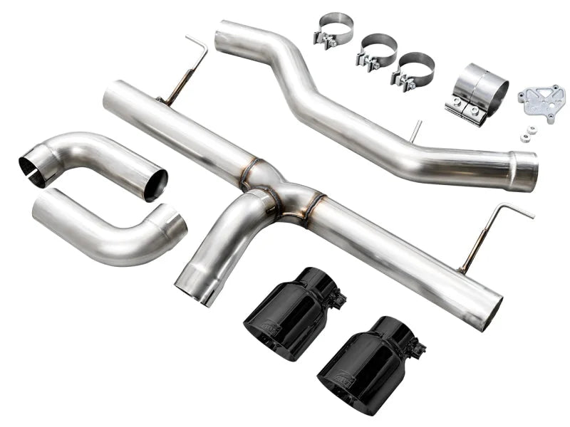 AWE 19-23 BMW 330i / 21-23 BMW 430i Base G2X Track Edition Axle Back Exhaust - Diamond Black - Additional View 11