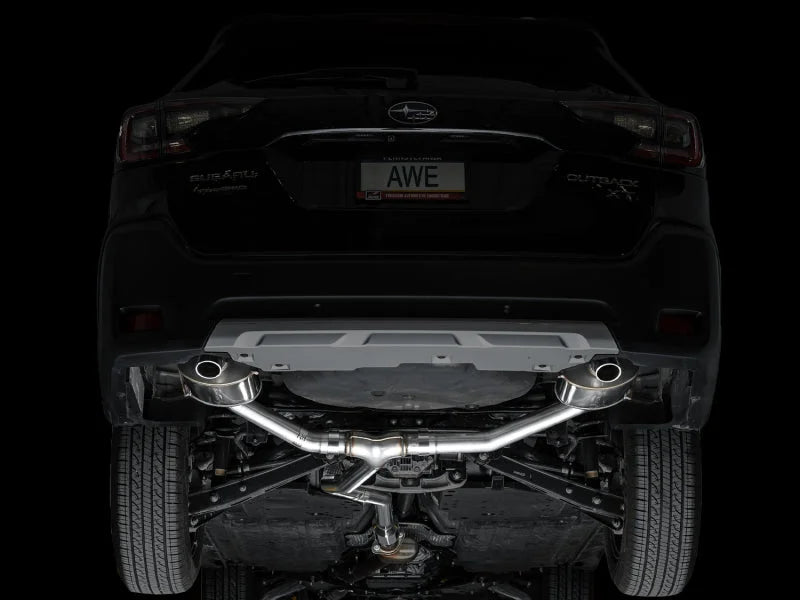 AWE 20-25 Subaru Outback (Wilderness & XT) 0FG Catback Exhaust w/Dual BashGuards - Additional View 7
