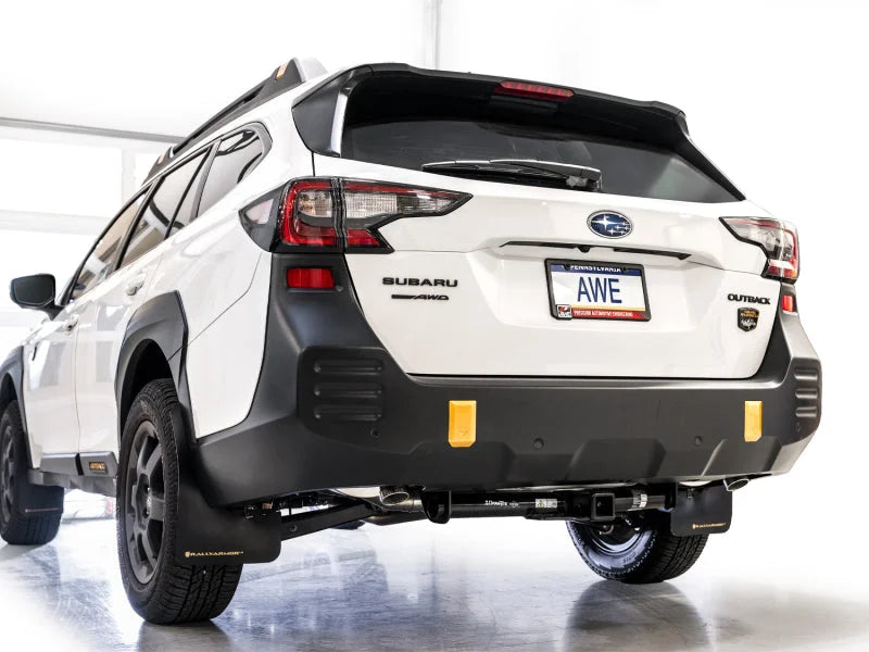AWE 20-25 Subaru Outback (Wilderness & XT) 0FG Catback Exhaust w/Dual BashGuards - Additional View 10