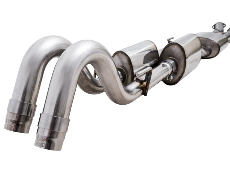 AWE 2016-2022 Toyota Tacoma 0FG Exhaust with BashGuard - No Tips - Main Product View
