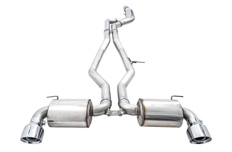 AWE 2020 Toyota Supra A90 Non-Resonated Touring Edition Exhaust - 5in Chrome Silver Tips - Additional View 5