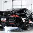 Load image into Gallery viewer, AWE 2020 Toyota Supra A90 Non-Resonated Touring Edition Exhaust - 5in Diamond Black Tips - Side View