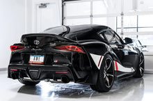 Load image into Gallery viewer, AWE 2020 Toyota Supra A90 Resonated Touring Edition Exhaust - 5in Chrome Silver Tips - Side View
