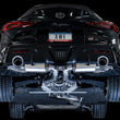 Load image into Gallery viewer, AWE 2020 Toyota Supra A90 Resonated Touring Edition Exhaust - 5in Chrome Silver Tips - Installation View