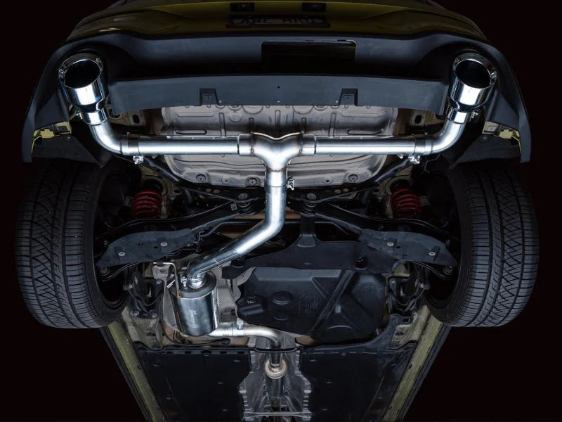 AWE 2022 VW GTI MK8 Touring Edition Exhaust - Chrome Silver Tips - Side View