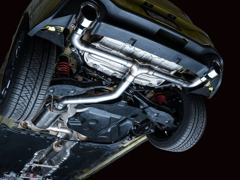 AWE 2022 VW GTI MK8 Touring Edition Exhaust - Chrome Silver Tips - Back View