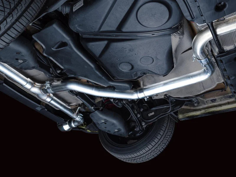 AWE 2022 VW GTI MK8  Track Edition Exhaust - Chrome Silver Tips - Installation View