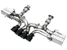 Load image into Gallery viewer, AWE 2023 C8 Corvette Z06 SwitchPath Cat-Back Exhaust - Diamond Black Tips - Main Product View