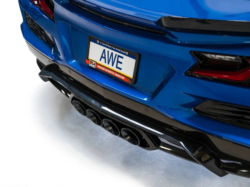 AWE 2023 C8 Corvette Z06 SwitchPath Cat-Back Exhaust - Diamond Black Tips - Additional View 8
