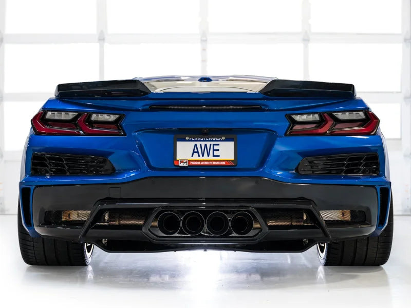 AWE 2023 C8 Corvette Z06 SwitchPath Cat-Back Exhaust - Diamond Black Tips - Additional View 15