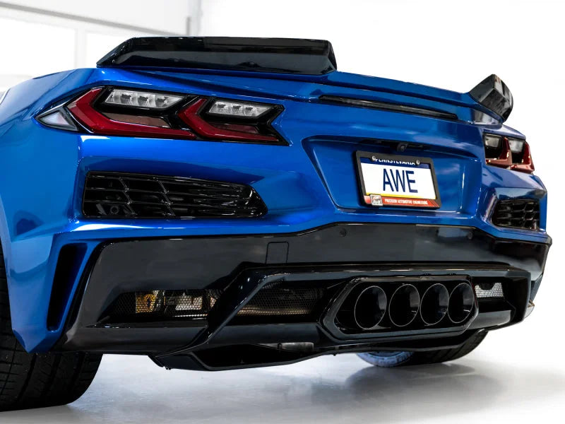 AWE 2023 C8 Corvette Z06 SwitchPath Cat-Back Exhaust - Diamond Black Tips - Additional View 16