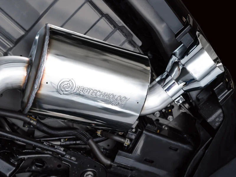 AWE 2023 Nissan Z RZ34 RWD Touring Edition Catback Exhaust System w/ Chrome Silver Tips - Installation View
