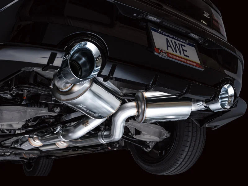AWE 2023 Nissan Z RZ34 RWD Touring Edition Catback Exhaust System w/ Chrome Silver Tips - Additional View 5