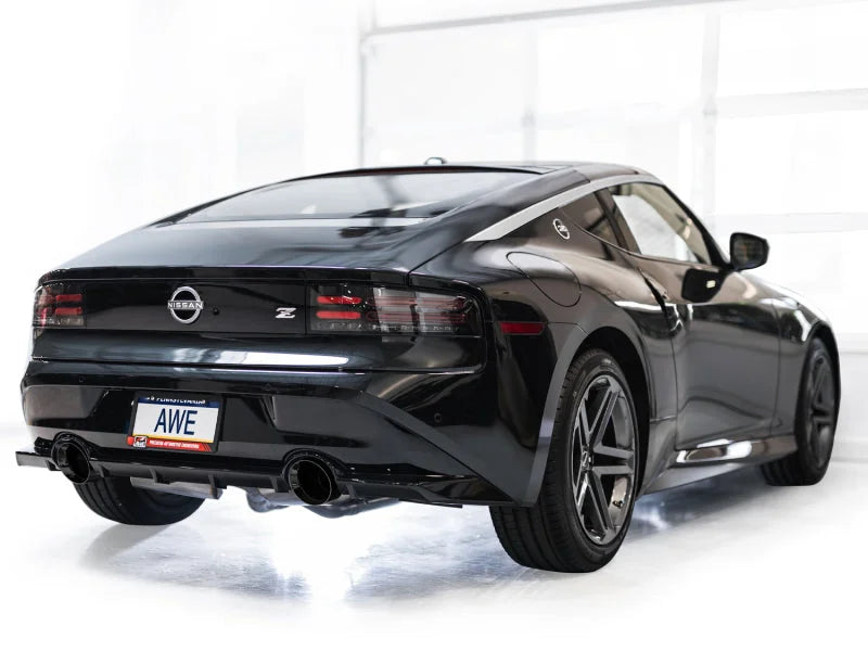 AWE 2023 Nissan Z RZ34 RWD Touring Edition Catback Exhaust System w/ Diamond Black Tips - Installation View