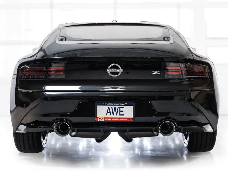 AWE 2023 Nissan Z RZ34 RWD Track Edition Catback Exhaust System w/ Chrome Silver Tips - Side View
