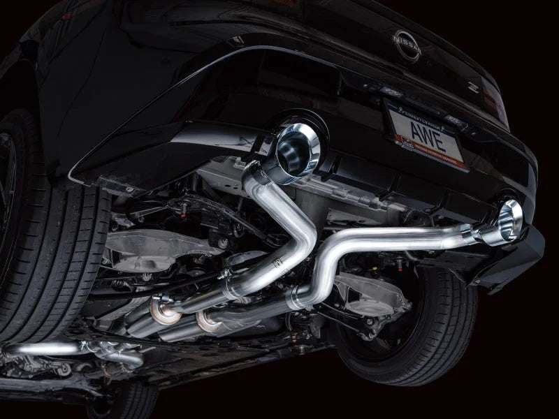 AWE 2023 Nissan Z RZ34 RWD Track Edition Catback Exhaust System w/ Chrome Silver Tips - Additional View 8