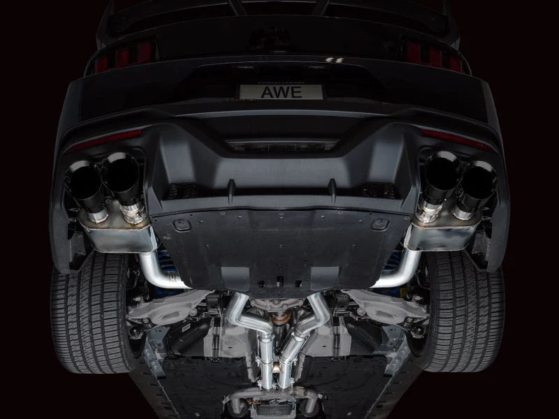 AWE 2024 Ford Mustang Dark Horse S650 RWD SwitchPath Catback Exhaust w/ Quad Diamond Black Tips - Additional View 6