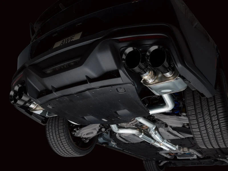AWE 2024 Ford Mustang Dark Horse S650 RWD SwitchPath Catback Exhaust w/ Quad Diamond Black Tips - Additional View 7