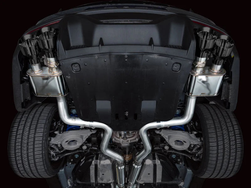 AWE 2024 Ford Mustang Dark Horse S650 RWD SwitchPath Catback Exhaust w/ Quad Diamond Black Tips - Additional View 9