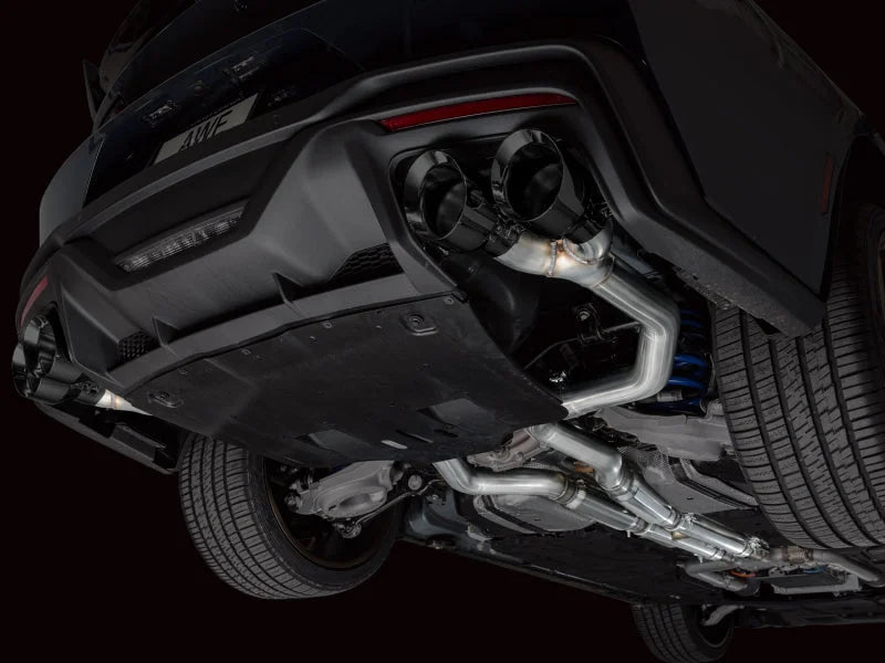 AWE 2024 Ford Mustang Dark Horse S650 RWD Track Edition Catback Exhaust w/ Quad Diamond Black Tips - Additional View 5