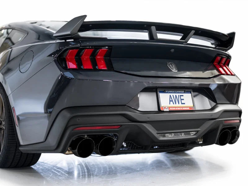 AWE 2024 Ford Mustang Dark Horse S650 RWD Track Edition Catback Exhaust w/ Quad Diamond Black Tips - Additional View 11
