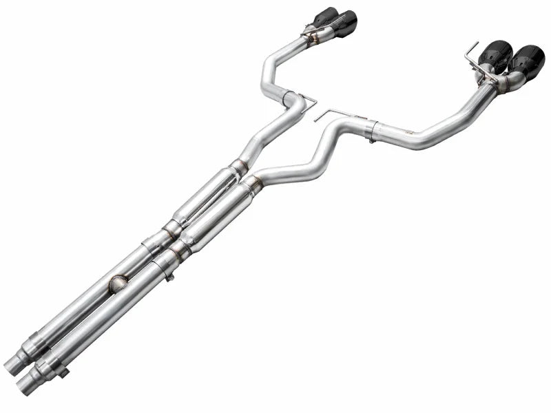 AWE 2024 Ford Mustang Dark Horse S650 RWD Track Edition Catback Exhaust w/ Quad Diamond Black Tips - Additional View 13