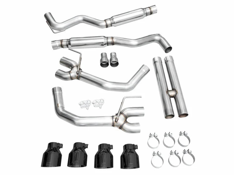 AWE 2024 Ford Mustang Dark Horse S650 RWD Track Edition Catback Exhaust w/ Quad Diamond Black Tips - Additional View 15