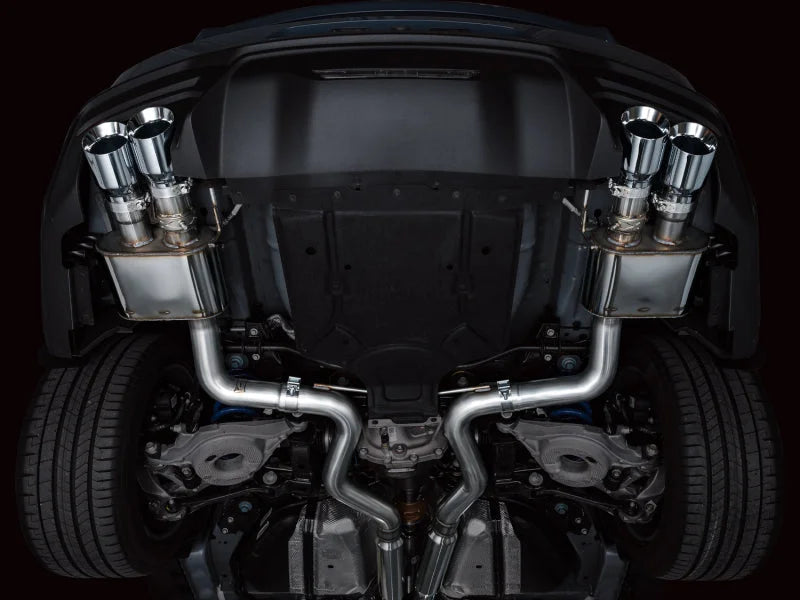 AWE 2024 Ford Mustang GT Fastback S650 RWD SwitchPath Catback Exhaust w/ Quad Chrome Silver Tips - Additional View 10