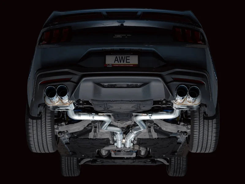 AWE 2024 Ford Mustang GT Fastback S650 RWD SwitchPath Catback Exhaust w/ Quad Chrome Silver Tips - Additional View 11