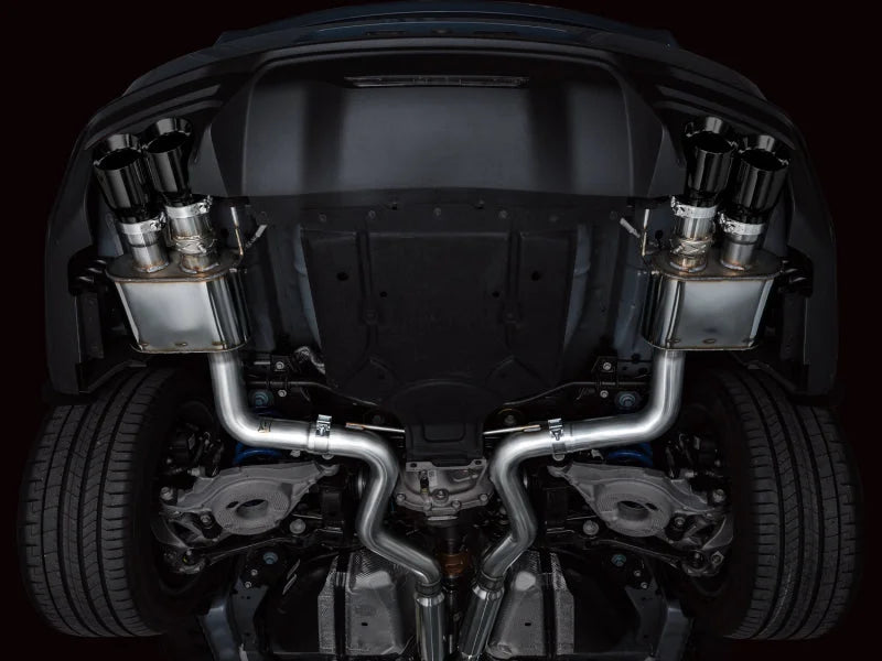 AWE 2024 Ford Mustang GT Fastback S650 RWD SwitchPath Catback Exhaust w/ Quad Diamond Black Tips - Additional View 5