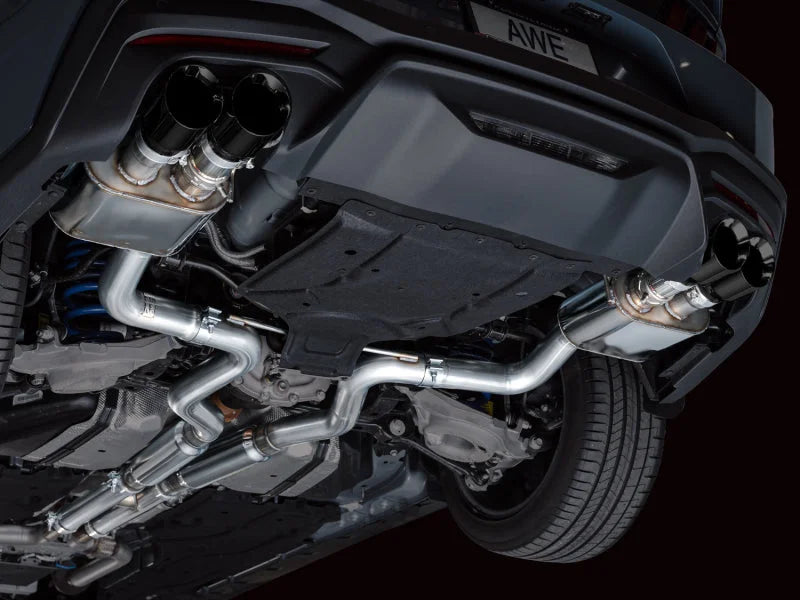 AWE 2024 Ford Mustang GT Fastback S650 RWD SwitchPath Catback Exhaust w/ Quad Diamond Black Tips - Additional View 7