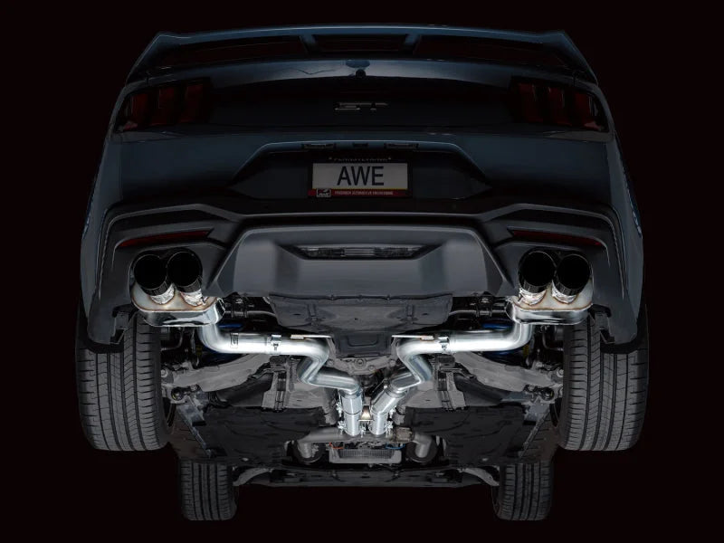 AWE 2024 Ford Mustang GT Fastback S650 RWD SwitchPath Catback Exhaust w/ Quad Diamond Black Tips - Additional View 8