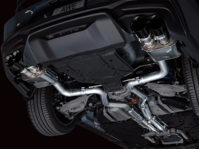 AWE 2024 Ford Mustang GT Fastback S650 RWD SwitchPath Catback Exhaust w/ Quad Diamond Black Tips - Additional View 11