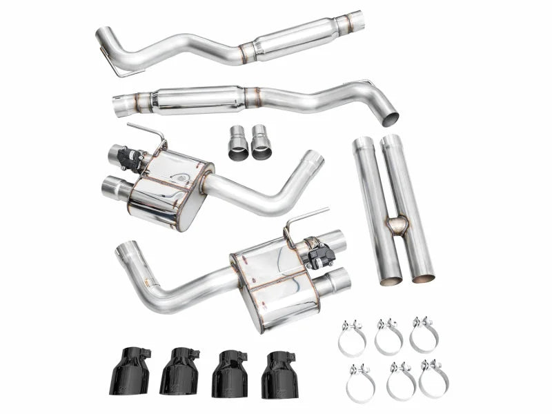 AWE 2024 Ford Mustang GT Fastback S650 RWD SwitchPath Catback Exhaust w/ Quad Diamond Black Tips - Additional View 15