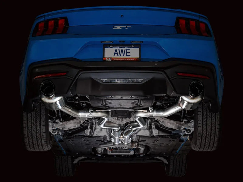 AWE 2024 Ford Mustang GT Fastback S650 RWD Touring Catback Exhaust w/ Dual Diamond Black Tips - Additional View 5