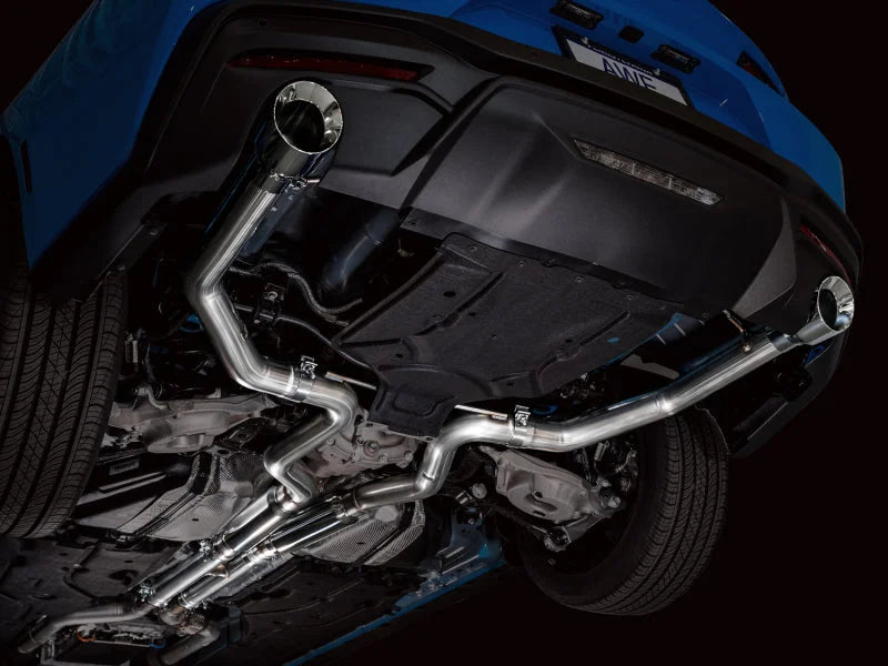 AWE 2024 Ford Mustang GT Fastback S650 RWD Track Edition Catback Exhaust w/ Dual Chrome Silver Tips - Additional View 5