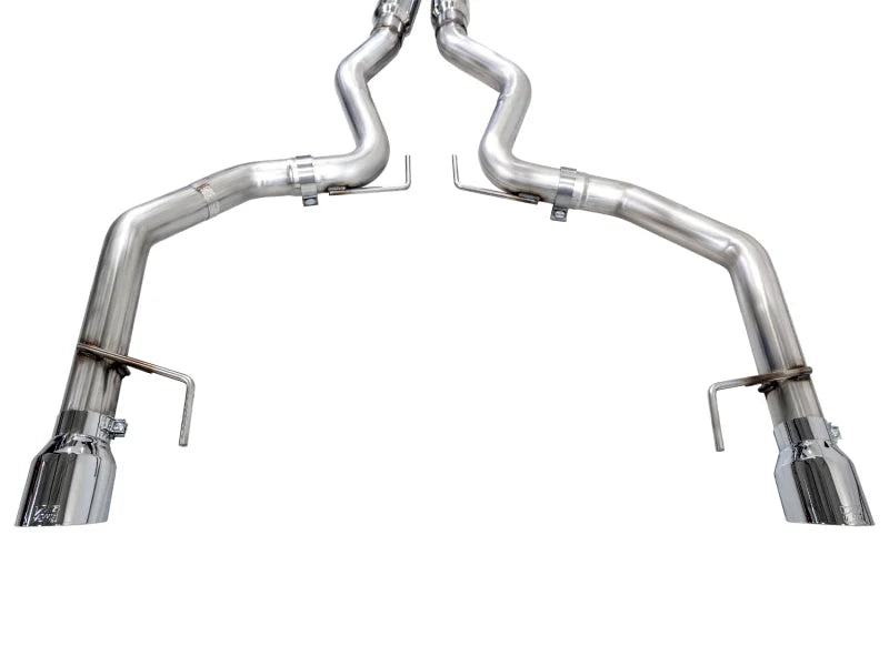 AWE 2024 Ford Mustang GT Fastback S650 RWD Track Edition Catback Exhaust w/ Dual Chrome Silver Tips - Additional View 7