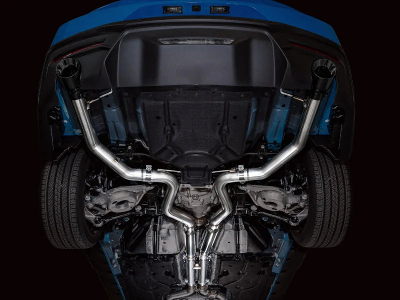 AWE 2024 Ford Mustang GT Fastback S650 RWD Track Edition Catback Exhaust w/ Dual Diamond Black Tips - Additional View 7