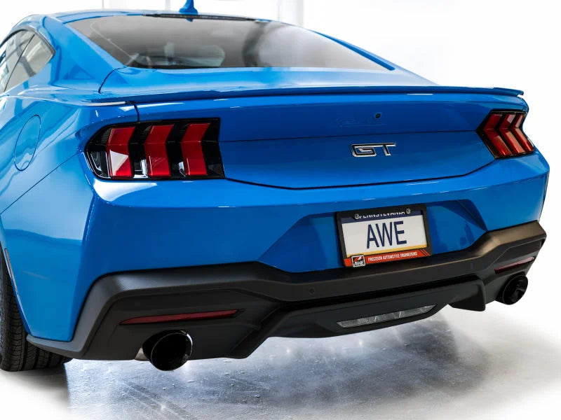 AWE 2024 Ford Mustang GT Fastback S650 RWD Track Edition Catback Exhaust w/ Dual Diamond Black Tips - Additional View 9